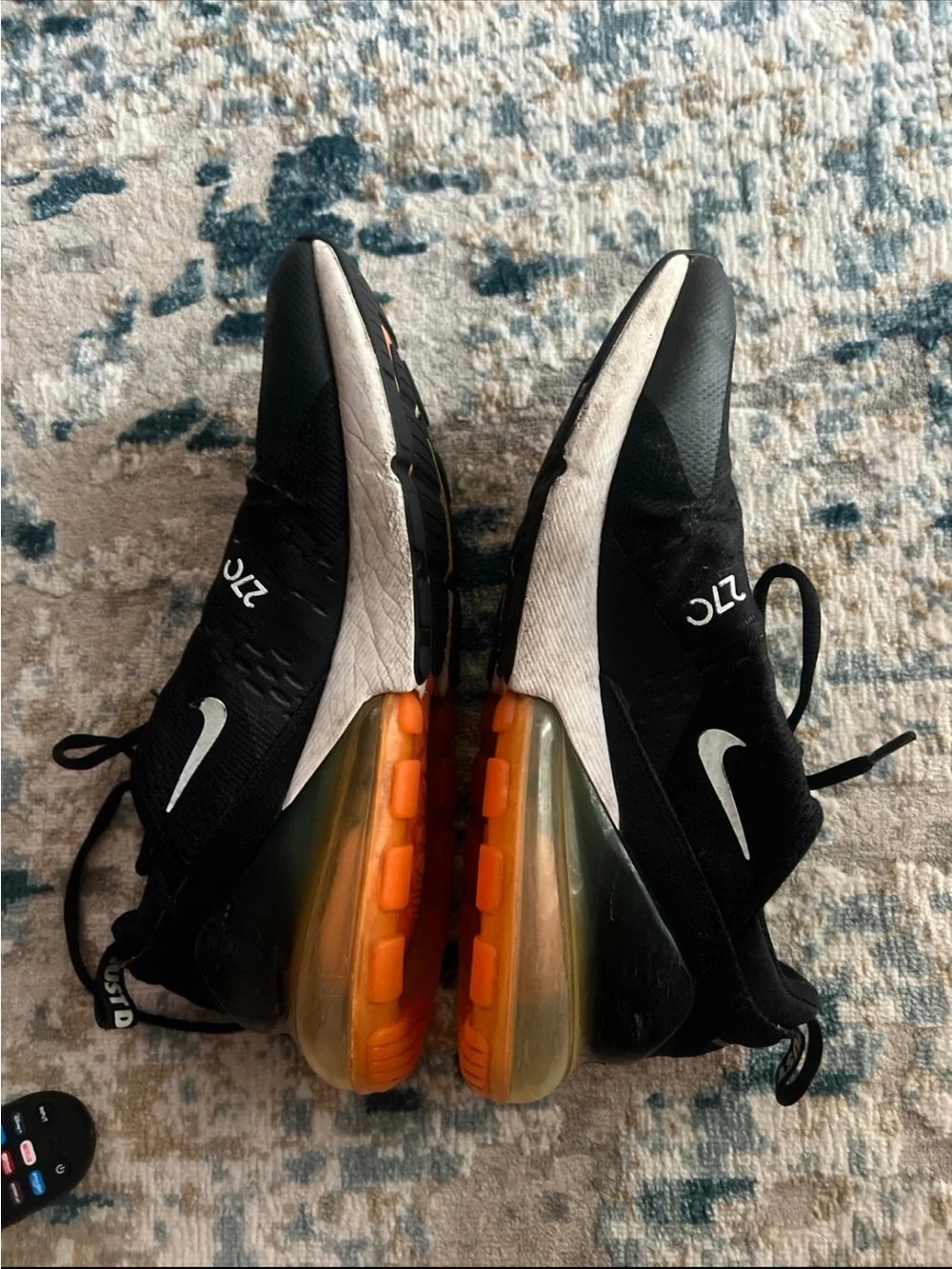 Nike Men’s Black & Orange Air Max 270 Sneakers